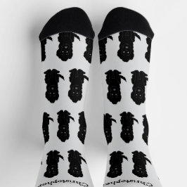Socks Black Goldendoodle Design Socken
