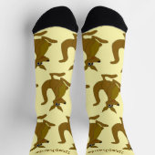 Socks Brown Kangaroo Design Socken (Oben)