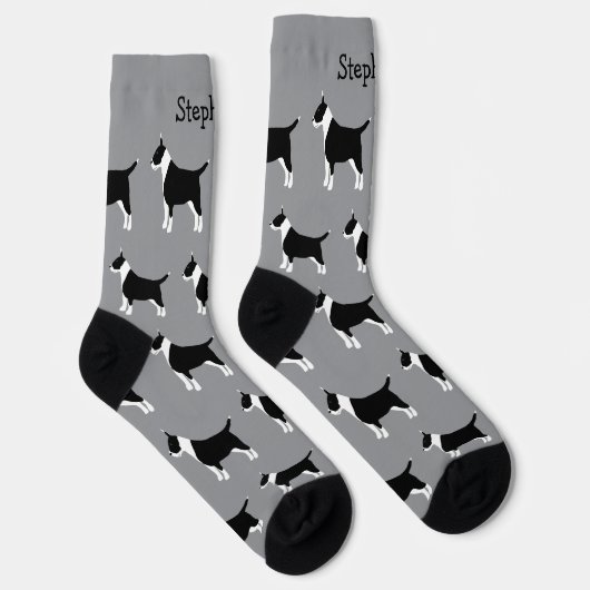 Socks Bull Terrier Dog Design Socken (Rechts)