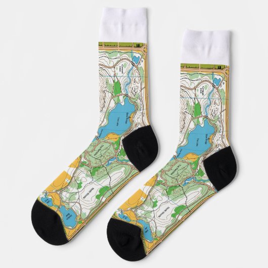 Socks -  Central park orienteering map Socken (Linkes Detail)