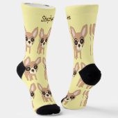 Socks Chihuahua Dog Design Socken (Gewinkelt)
