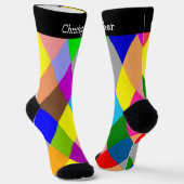 Socks Colourful Diamonds Design Socken (Gewinkelt)