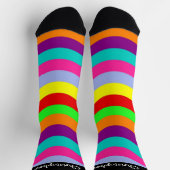 Socks Colourful Wavy Stripes Design Socken (Oben)