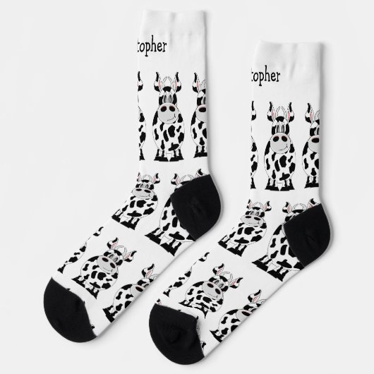 Socks Cow Design Socken (Linkes Detail)