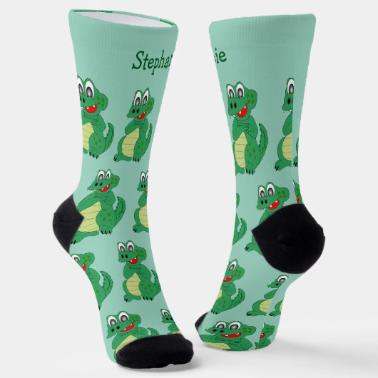 Socks Crocodile Design Socken (Gewinkelt)