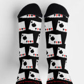 Socks Deck Of Cards Four Aces Design Socken (Oben)
