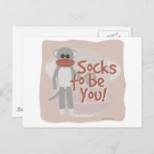 Socks, du zu sein! postkarte (Vorne/Hinten)