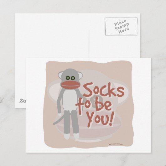 Socks, du zu sein! postkarte (Vorne/Hinten)