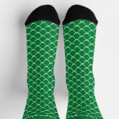 Socks Green Moroccan Pattern Design Socken (Oben)