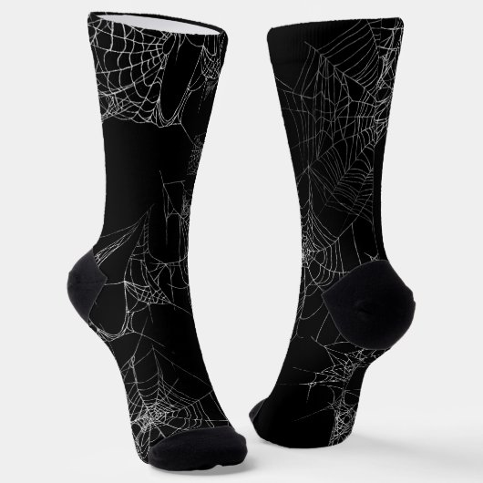 Socks Halloween Web Spider Socken (Gewinkelt)