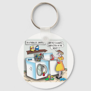 Socks in a Parallel Universe Schlüsselanhänger