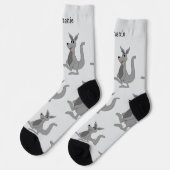 Socks Kangaroo Design Socken (Linkes Detail)