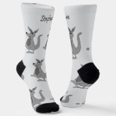 Socks Kangaroo Design Socken (Gewinkelt)