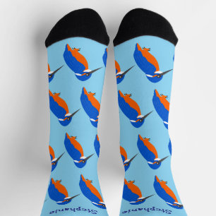 Socks Kingfisher Design Socken