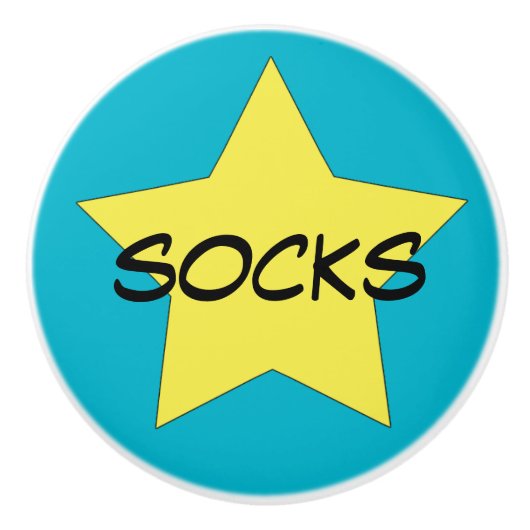 Socks Kleidung Organisation Schublade Knöpfe Keramikknauf (Vorderseite)