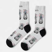 Socks Koala Bear Design Socken (Linkes Detail)