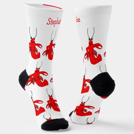 Socks Lobster Design Socken (Gewinkelt)