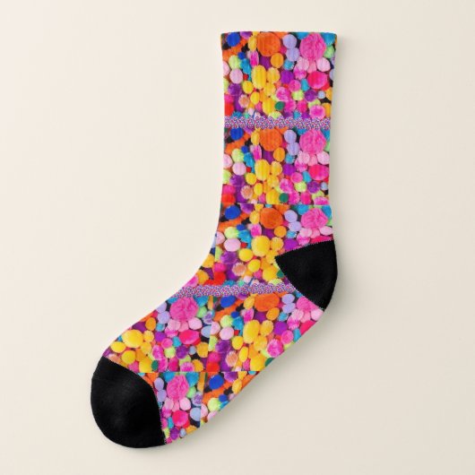 Socks Men's Colorful Pom Poms Socken (Links - Außen)