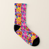 Socks Men's Colorful Pom Poms Socken (Rechts - Außen)