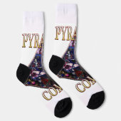 SOCKS MIT PYRAMIDEN LOGO SOCKEN (Rechts)