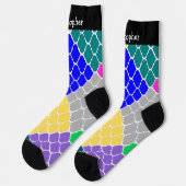 Socks Multi Coloured Moroccan Pattern Design Socken (Linkes Detail)
