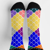 Socks Multi Coloured Moroccan Pattern Design Socken (Oben)