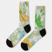 Socks - Orienteering map1 Socken (Linkes Detail)