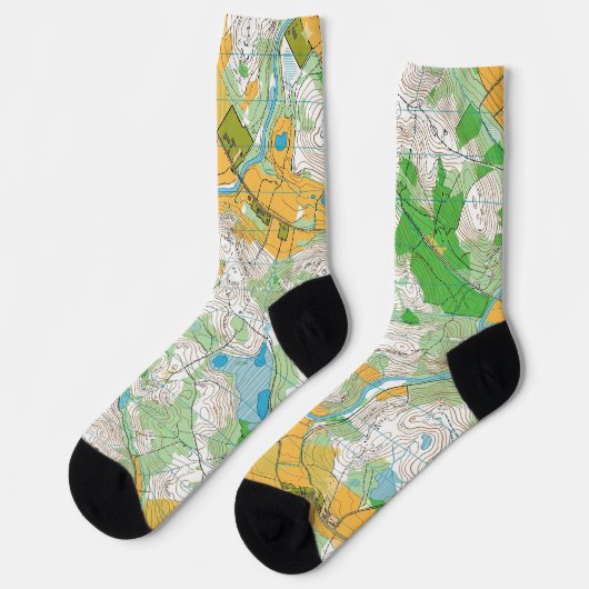 Socks - Orienteering map1 Socken (Linkes Detail)