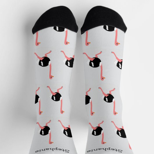 Socks Ostrich Design Socken (Oben)