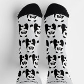Socks Panda Design Socken (Oben)