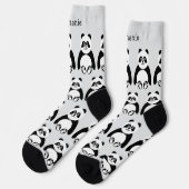 Socks Panda Design Socken (Linkes Detail)