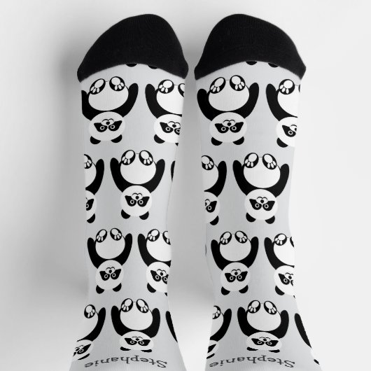 Socks Panda Design Socken (Oben)