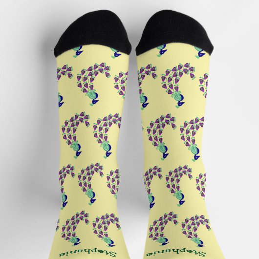 Socks Peacock Design Socken (Oben)