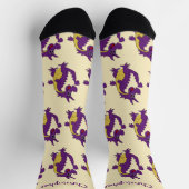 Socks Purple Dragon Design Socken (Oben)