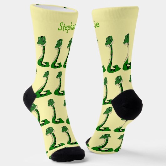 Socks Snake Design Socken (Gewinkelt)