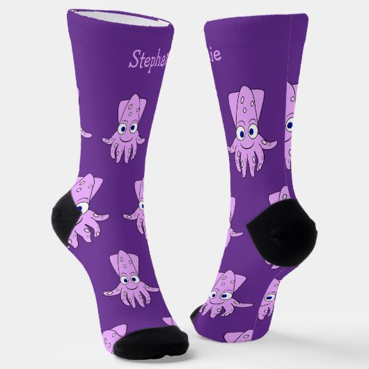 Socks Squid Design Socken (Gewinkelt)
