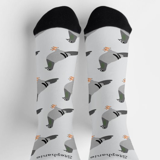 Socks-Taubendesign Socken (Oben)