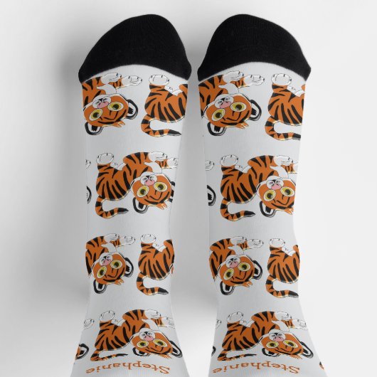 Socks Tiger Cub Design Socken (Oben)