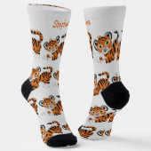 Socks Tiger Cub Design Socken (Gewinkelt)