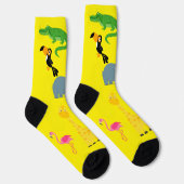 Socks with cartoon African animals Socken (Rechts)