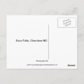 Soco Falls Postkarte (Rückseite)