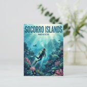Socorro-Inseln Mexiko Postkarte (Stehend Vorderseite)