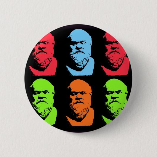 SOCRATES-Collage Button (Vorderseite)