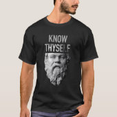Socrates Delphi Orcale Know Thyself Philosophie Gi T-Shirt (Vorderseite)