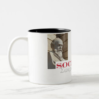 SOCRATES ist mein Held Zweifarbige Tasse