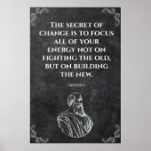 Socrates Quote Motivation Poster (Vorne)