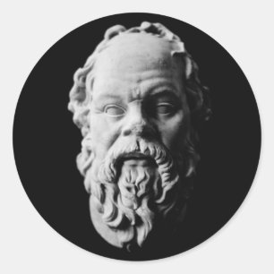 SOCRATES RUNDER AUFKLEBER