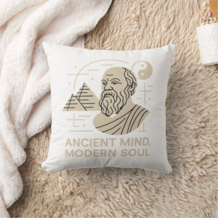 Socrates Vibes Antiver Geist Moderne Seele Philoso Kissen