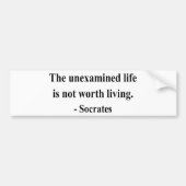 SOCRATES-Zitat 2a Autoaufkleber (Vorne)