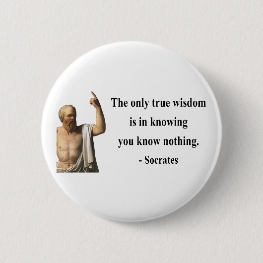 SOCRATES-Zitat 3b Button (Vorderseite)